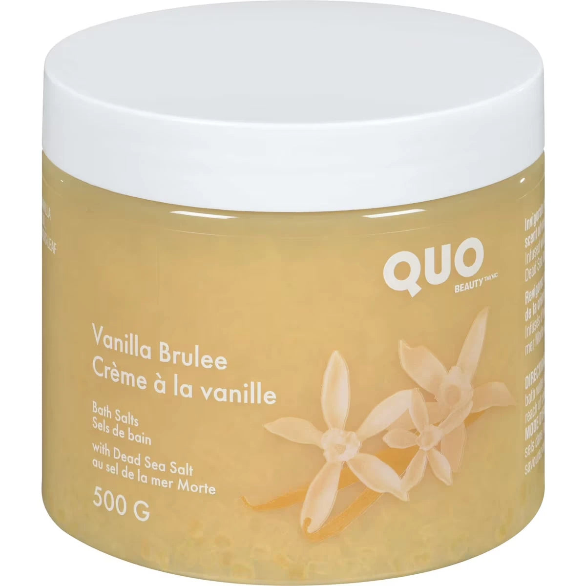 Crème à la vanille Sels de bain - au sel de la mer Morte