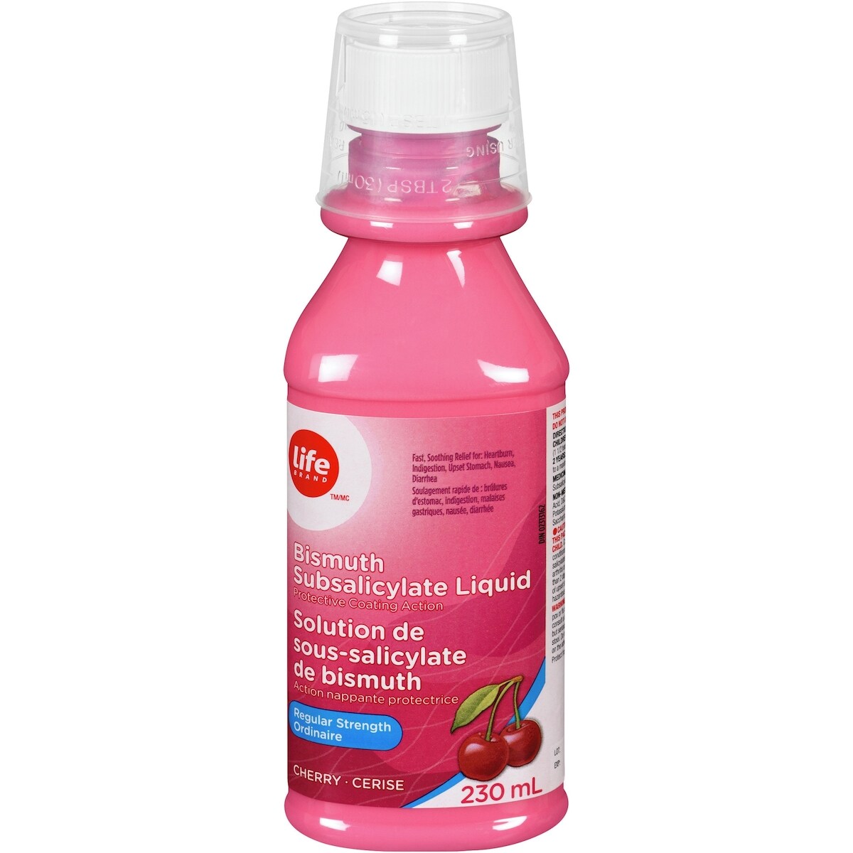 Solution de sous-salicylate de bismuth, Action nappante protectrice, ordinaire, cerise