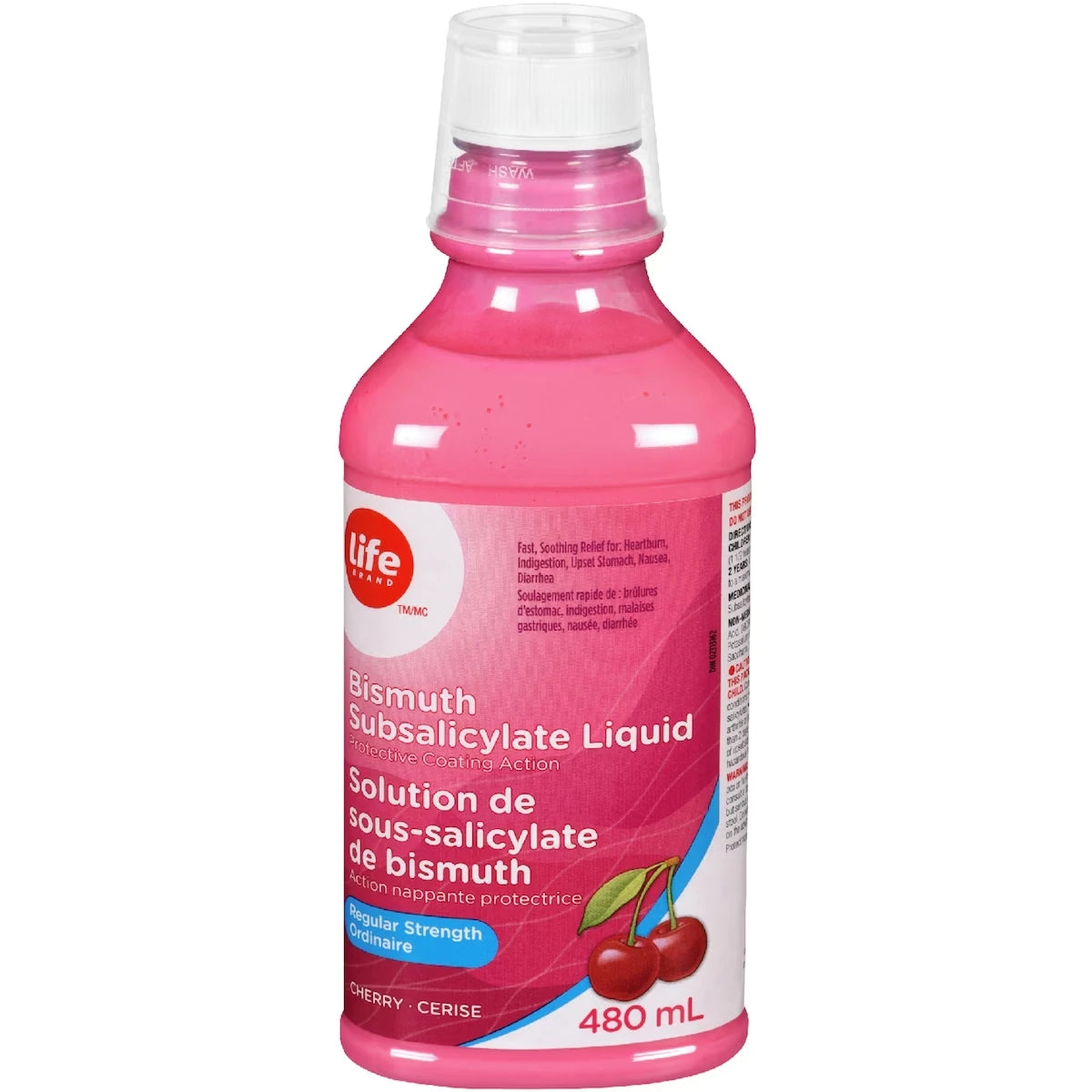 Solution de sous-salicylate de bismuth, Action nappante protectrice, Ordinaire, Cerise