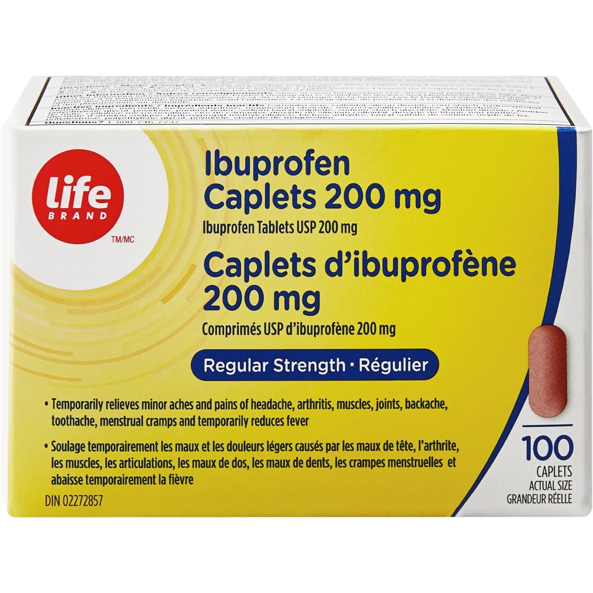 Comprimés USP d’ibuprofène 200 mg