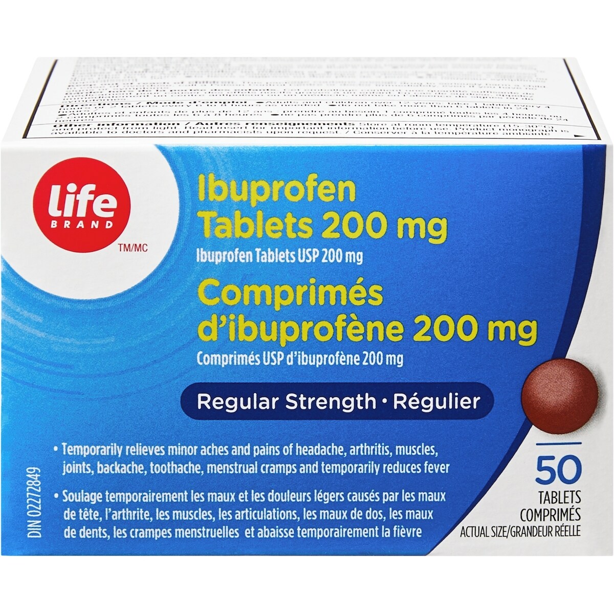 Comprimés USP d’ibuprofène 200 mg