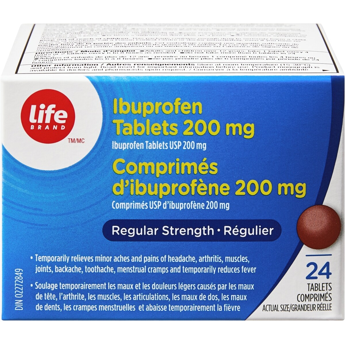 Comprimés USP d’ibuprofène 200 mg