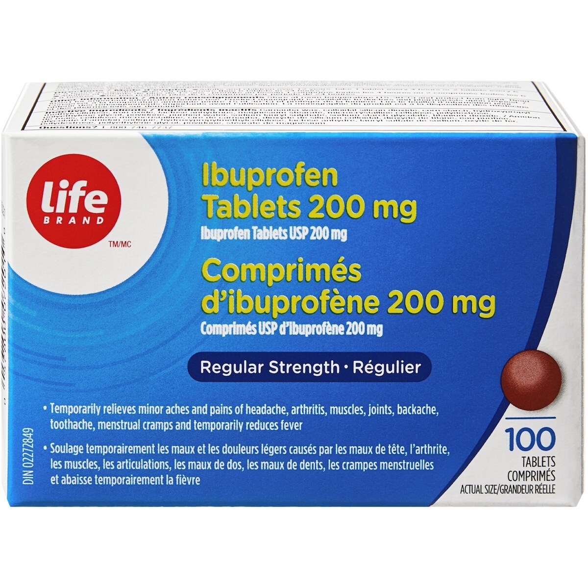 Comprimés USP d’ibuprofène 200 mg