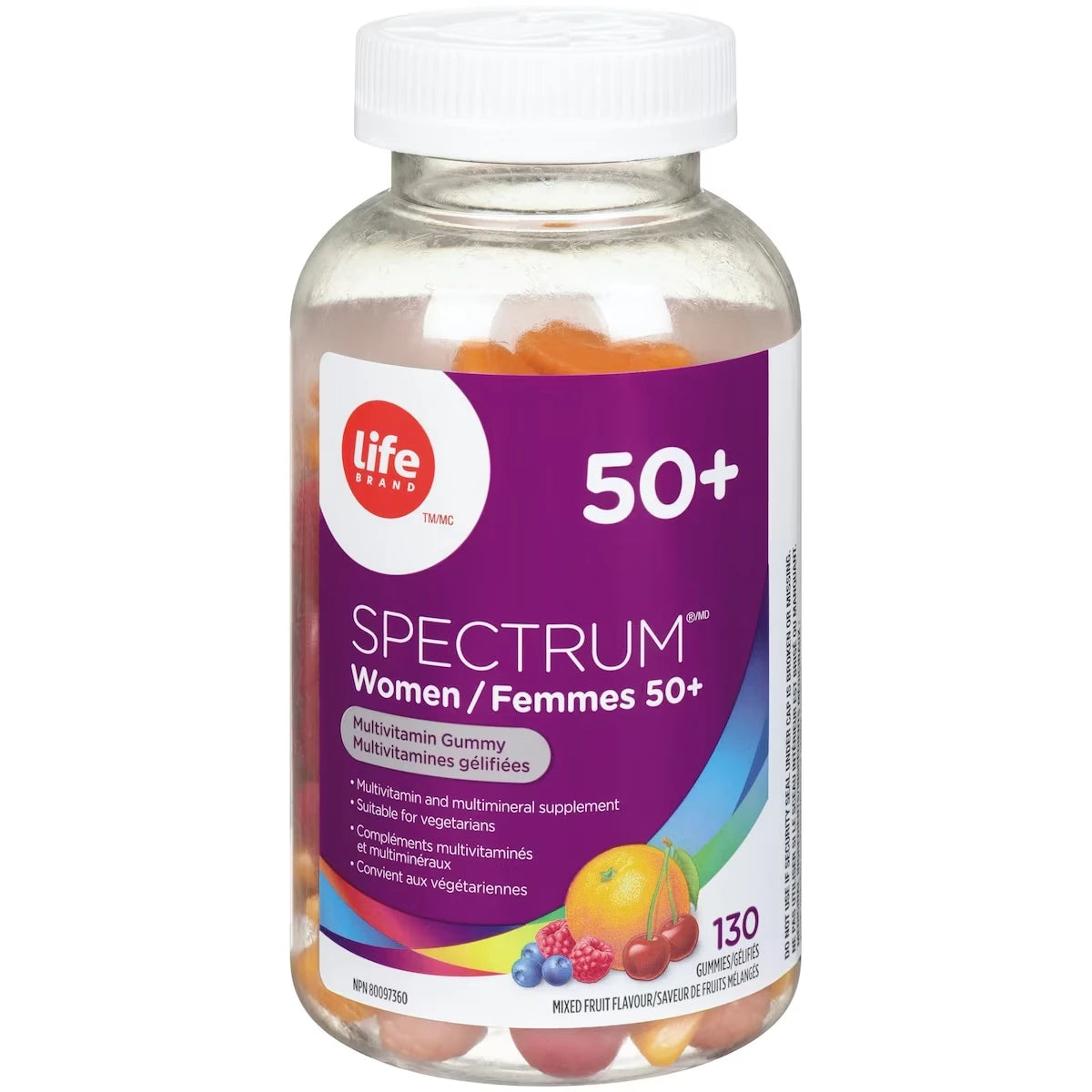 Spectrum femmes 50+ mutivitamines gélifiées
