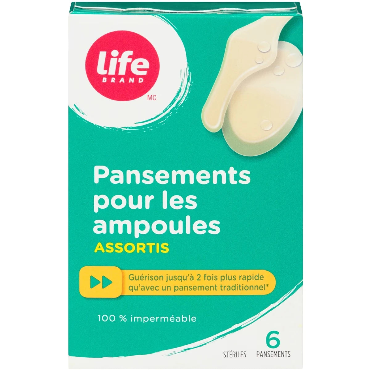 Pansements pour les ampoules, Assortis