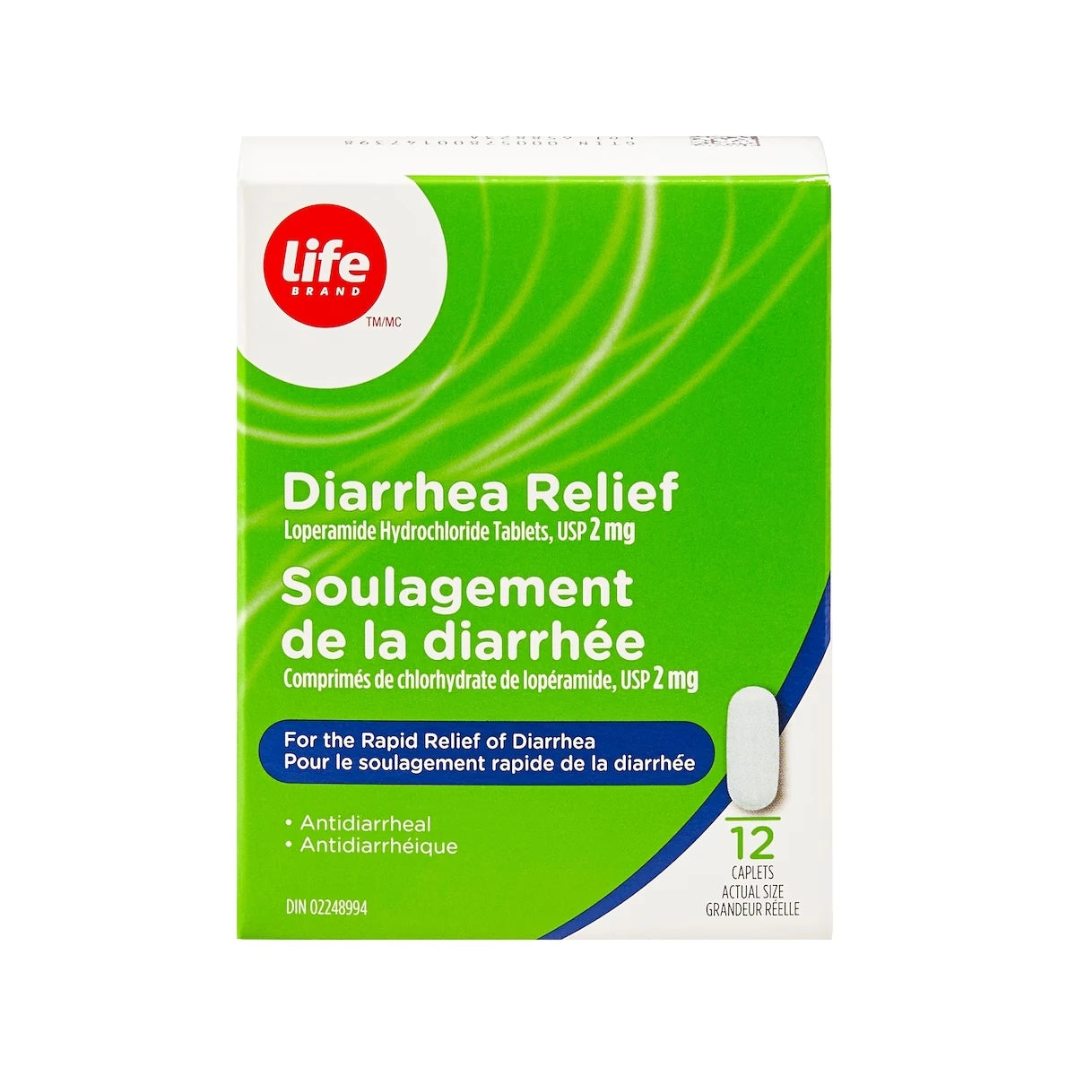 SOULAGEMENT DE LA DIARRHÉE
Comprimés de chlorhydrate de lopéramide, USP
