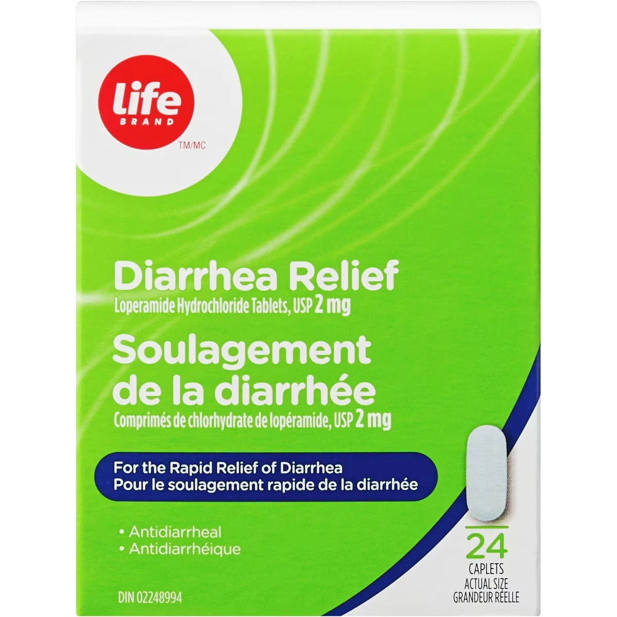 Soulagement de La diarrhée comprimés de chlorhydrate de lopéramide, USP