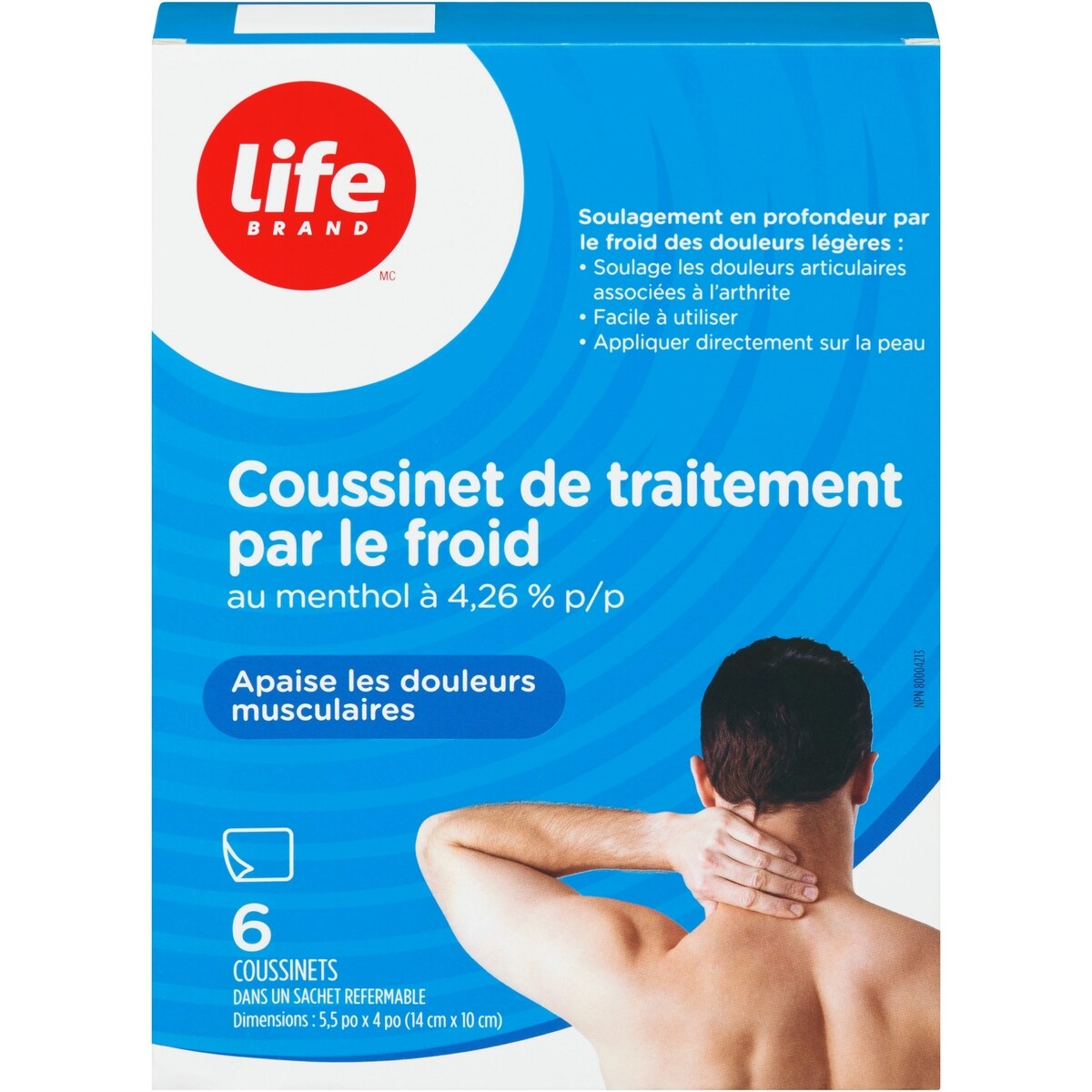 Coussinet de traitement par le froid