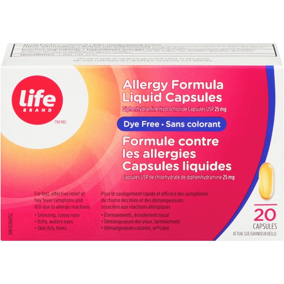 Formule contre les allergies
Capsules liquides