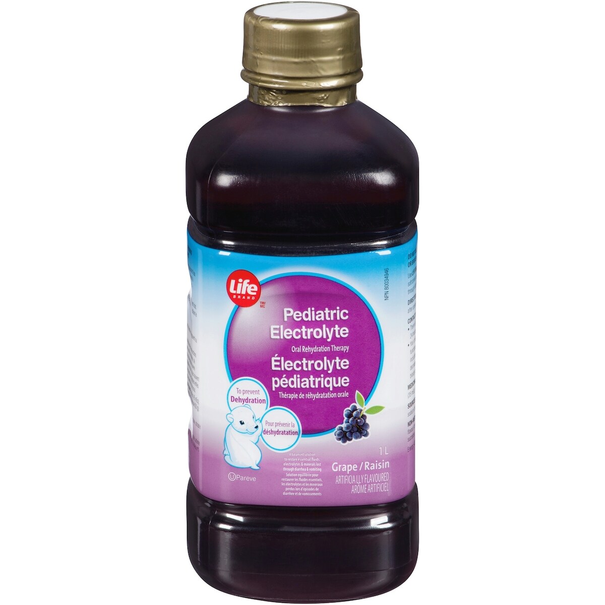 Électrolyte Pédiatrique
Thérapie de réhydratation orale
Saveur de raisin