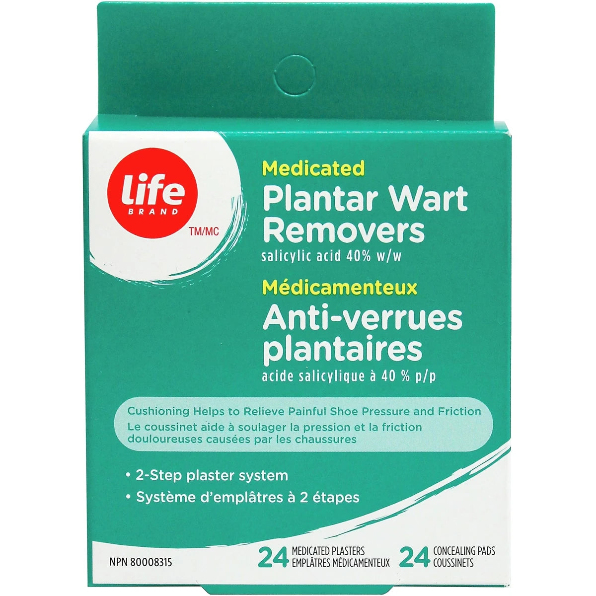 Life Brand
 Médicamenteux  Anti-verrues Plantaires acide salicylique à 40% p/p