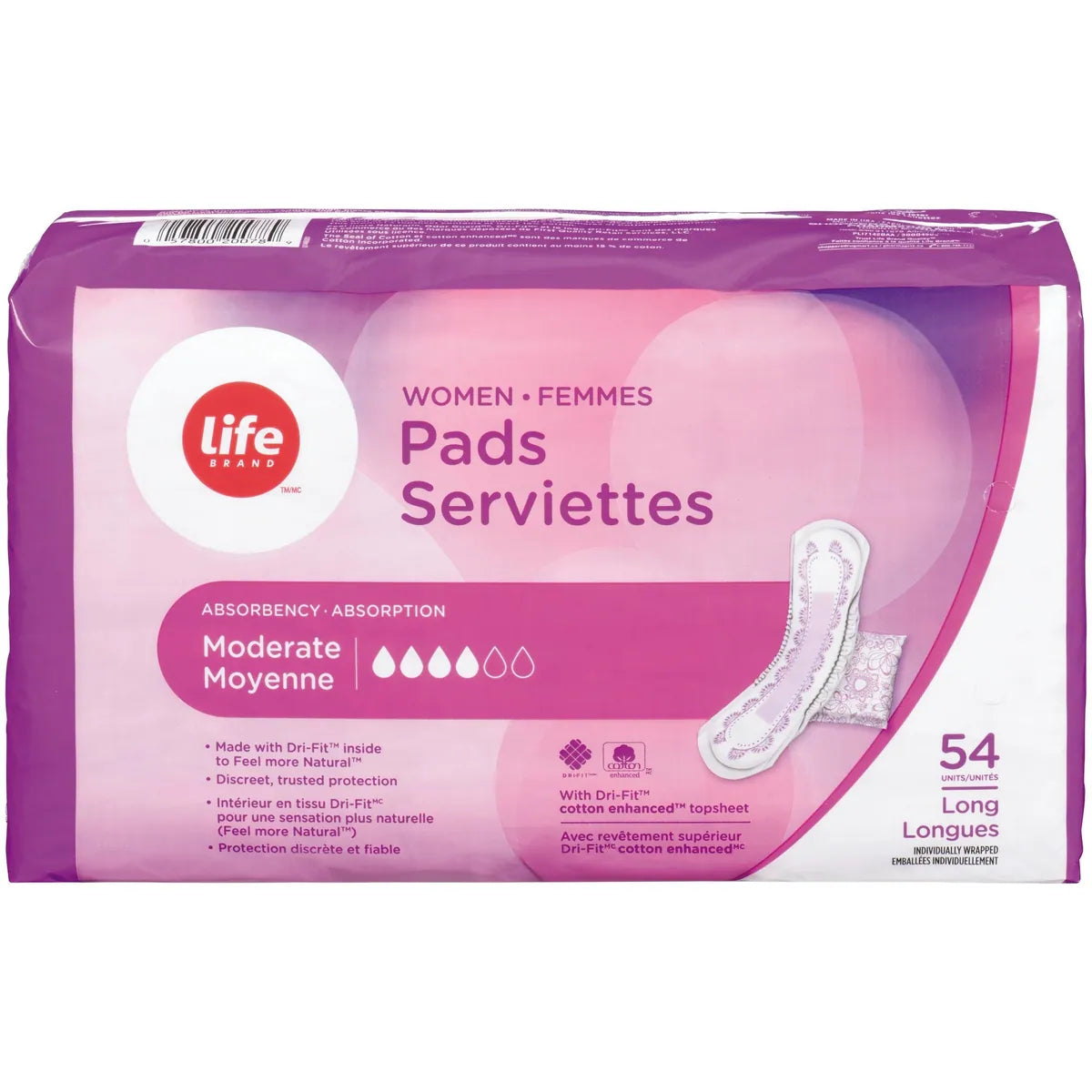 Femmes Serviettes Absorption Moyene