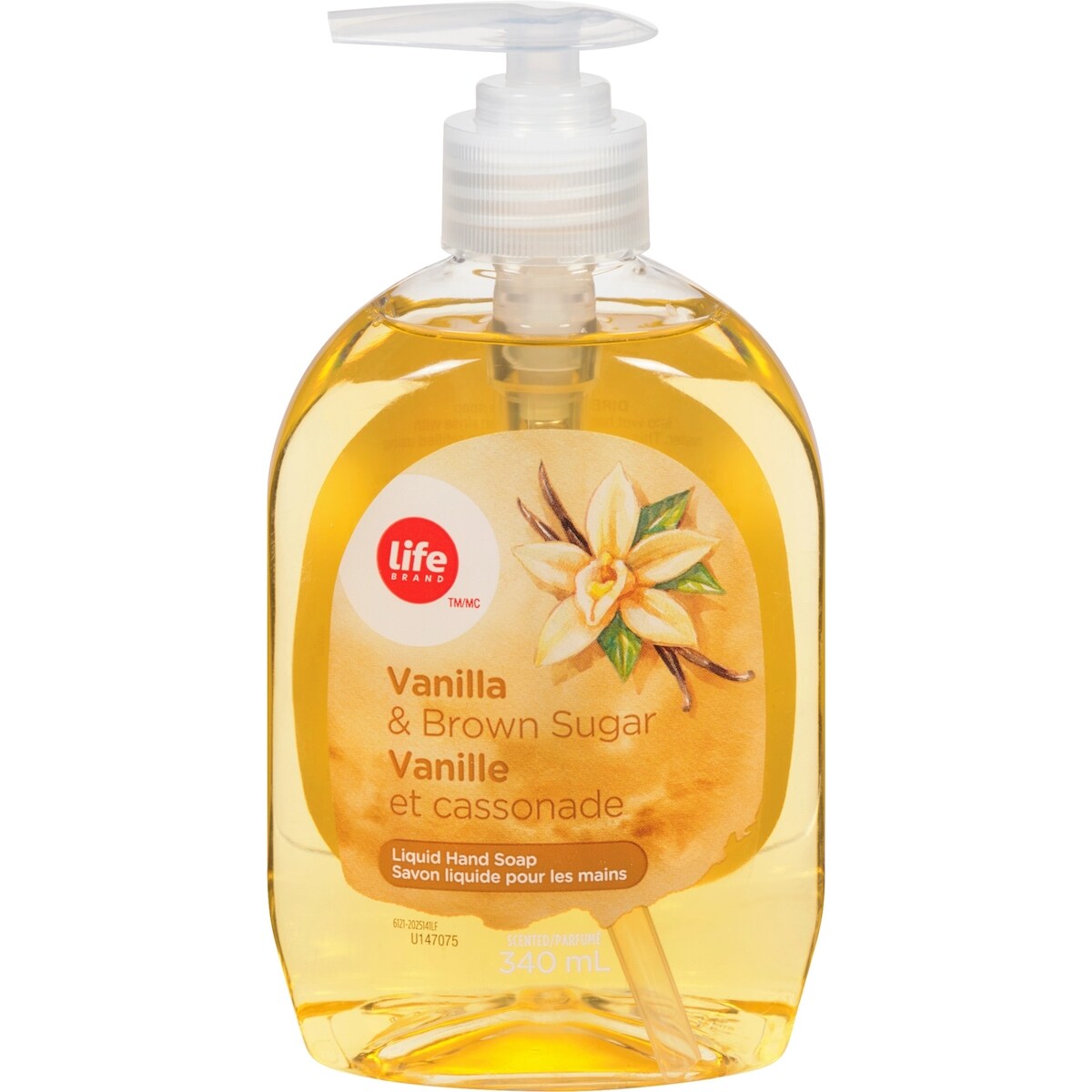 Vanille et cassonade savon liquide pour les mains