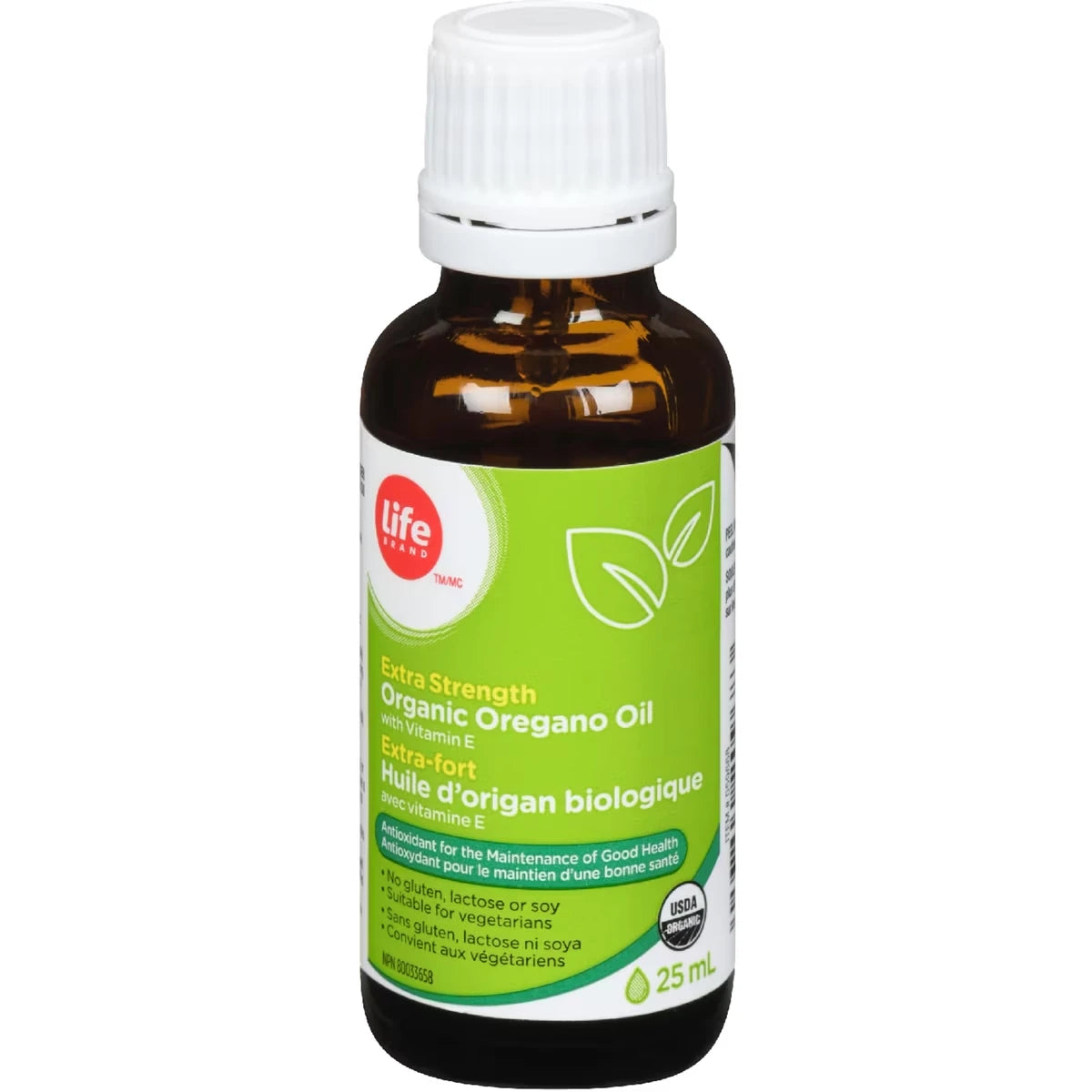 Extra-fort Huile d'origan biologique avec vitamine E
