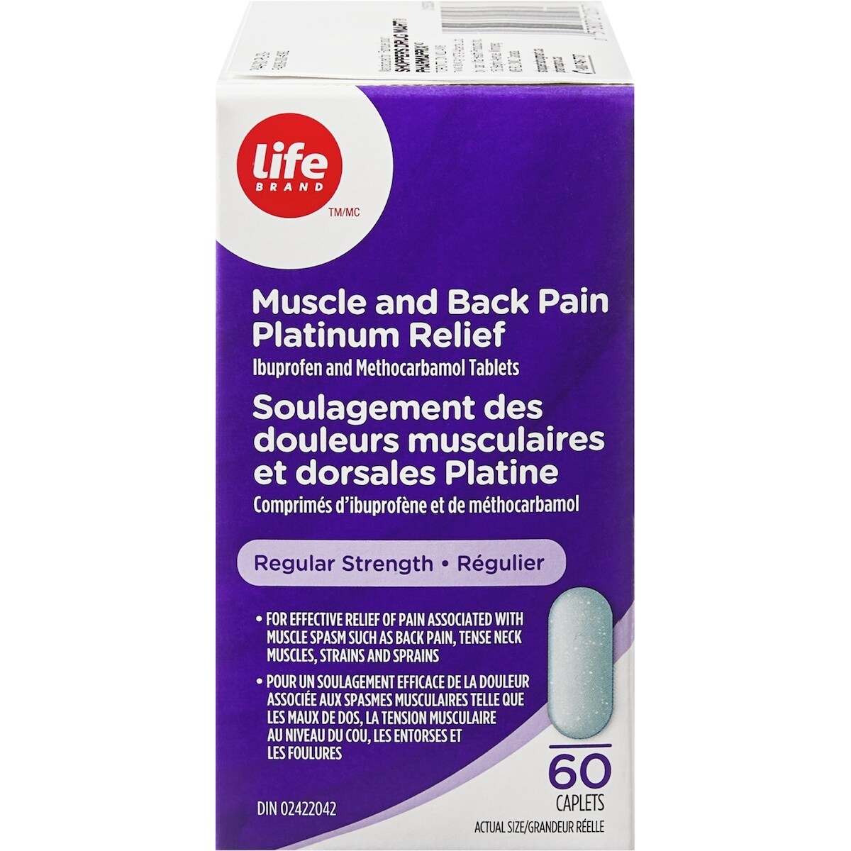 Soulagement des
douleurs musculaires
et dorsales Platine - Régulier