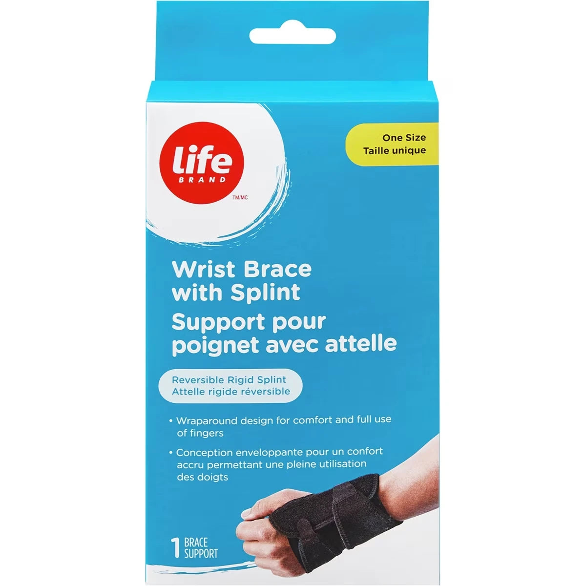 Support pour poignet avec attelle One Size
