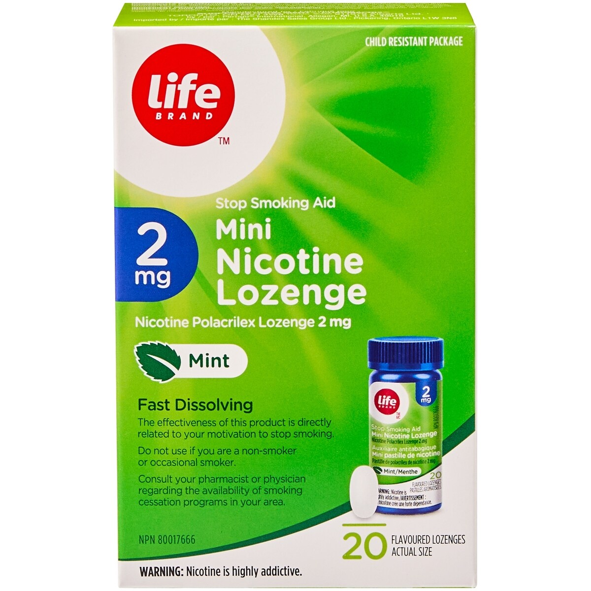 Mini Pastille de nicotine 2 mg