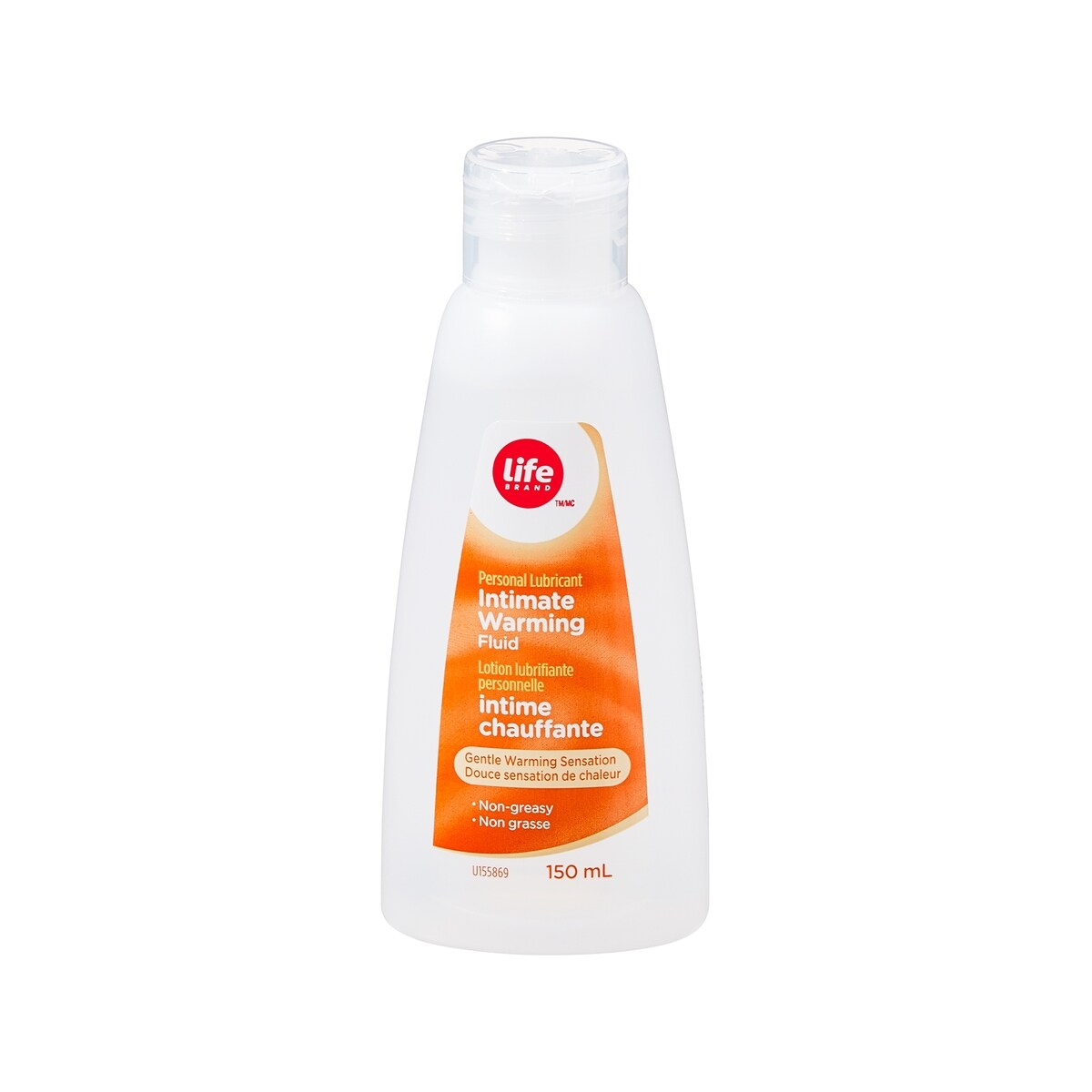 Lotion lubrifiante personnelle intime chauffante