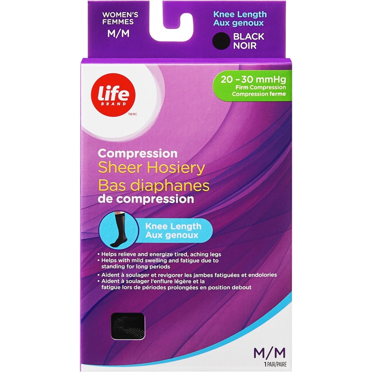 Chaussettes de compression aux genoux M 23-32