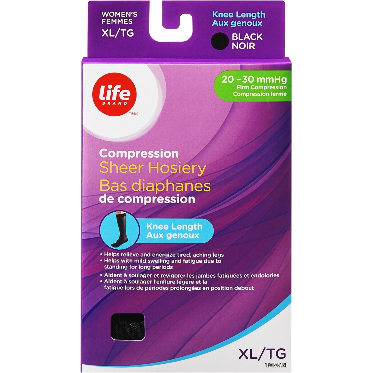 Chaussettes de compression aux genoux XG 23-32