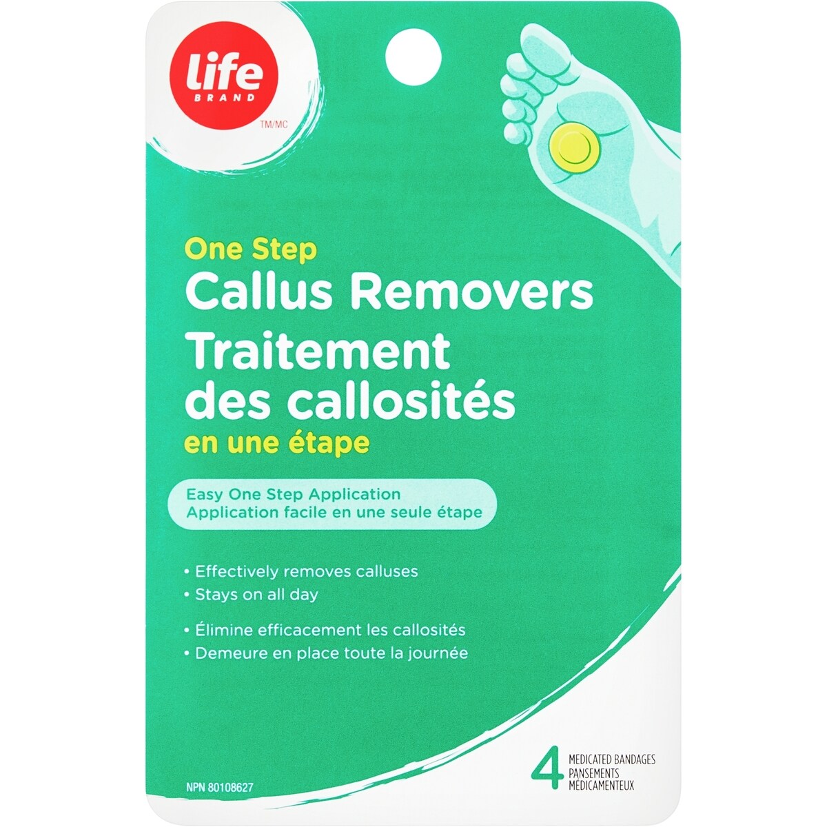 Traitement des callosités en une étape 4ct
