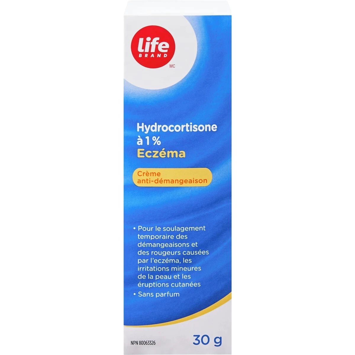 Hydrocortisone à 1 % Eczéma Crème anti-démangeaison