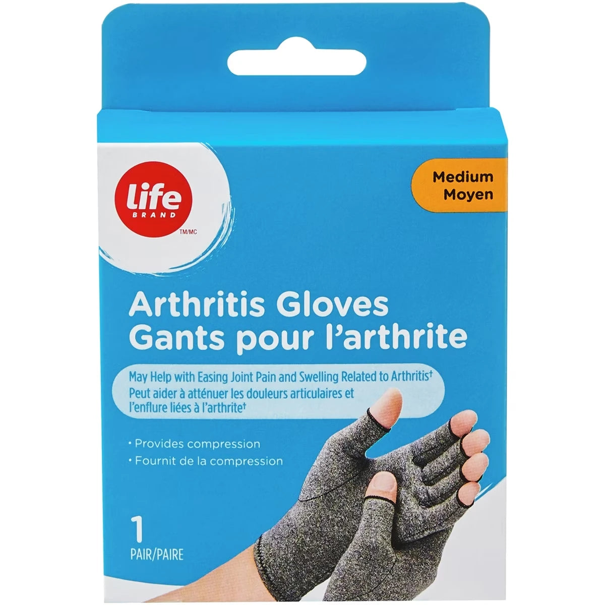 Gants pour l'arthrite Moyen