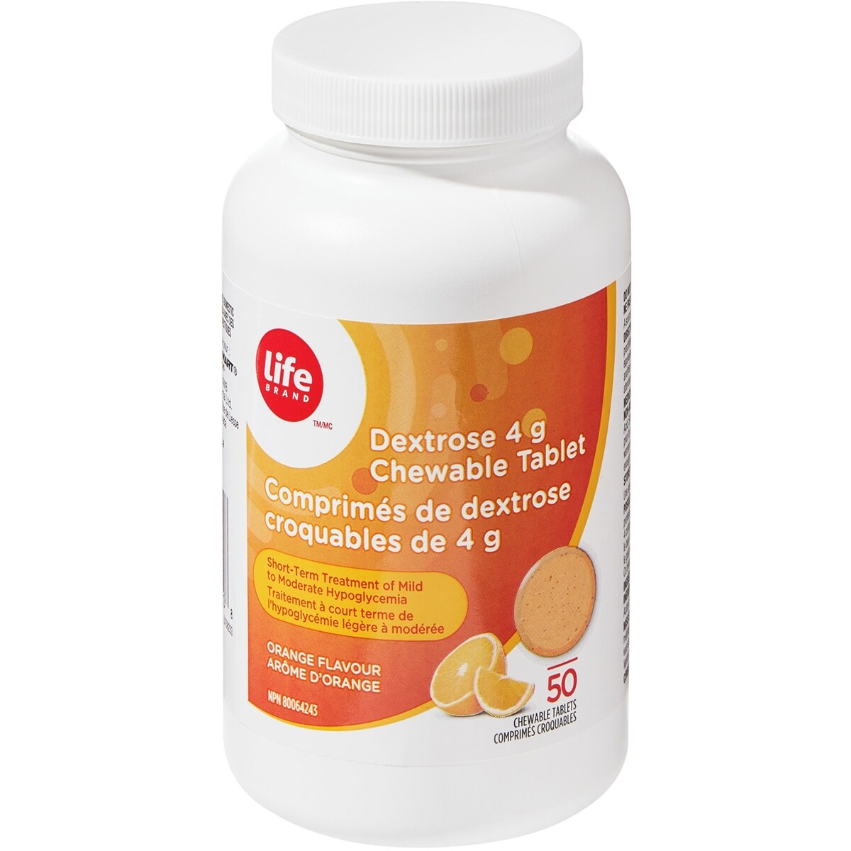 LifeComprimes de dextrose croquables de 4g