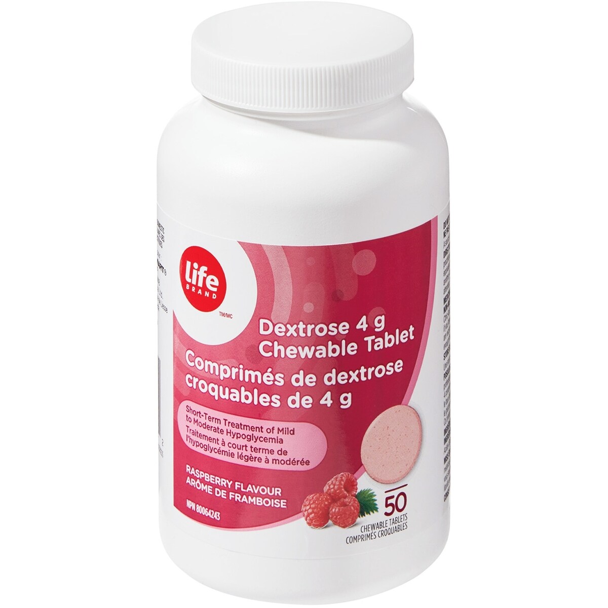 LifeComprimes de dextrose croquables de 4g
