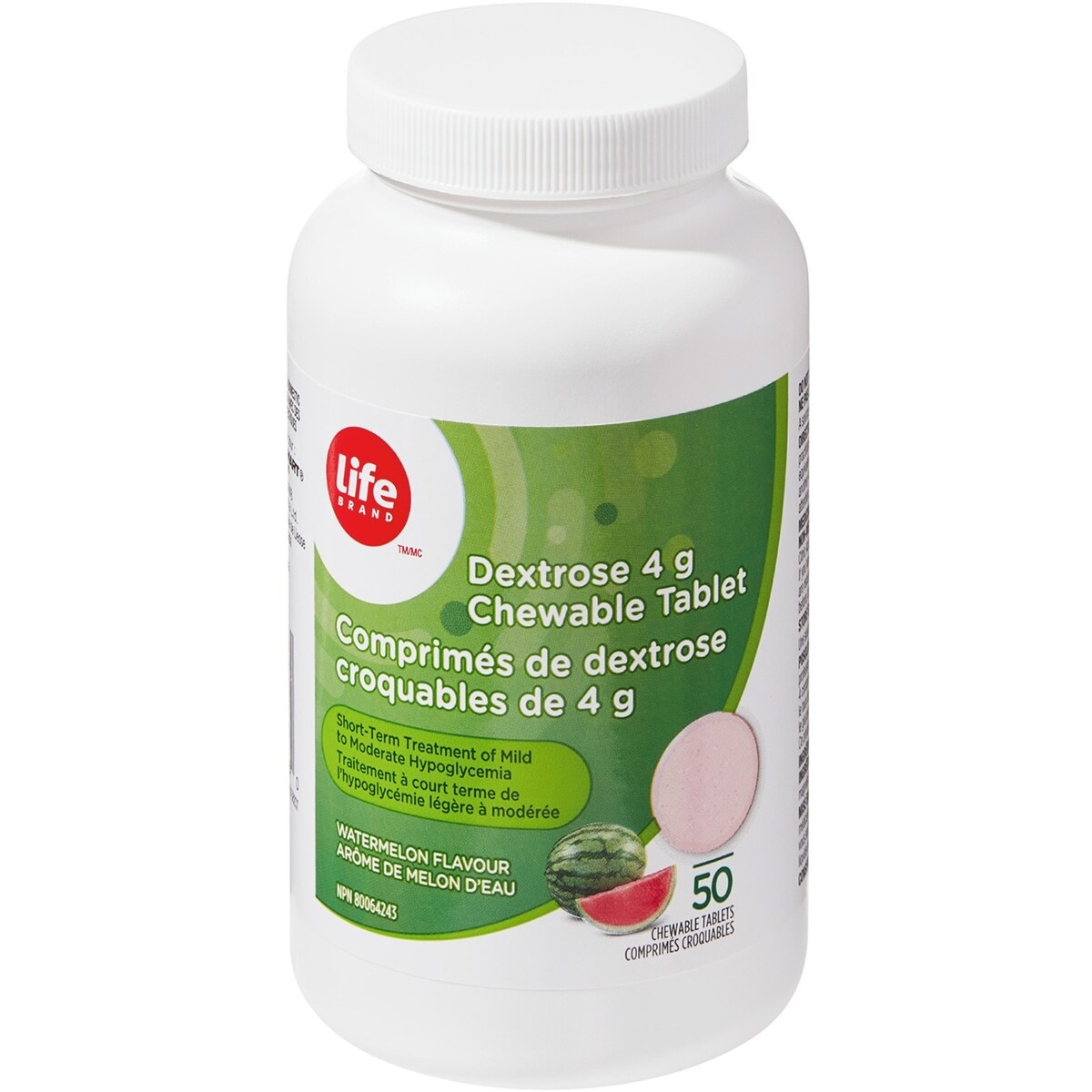 LifeComprimes de dextrose croquables de 4g