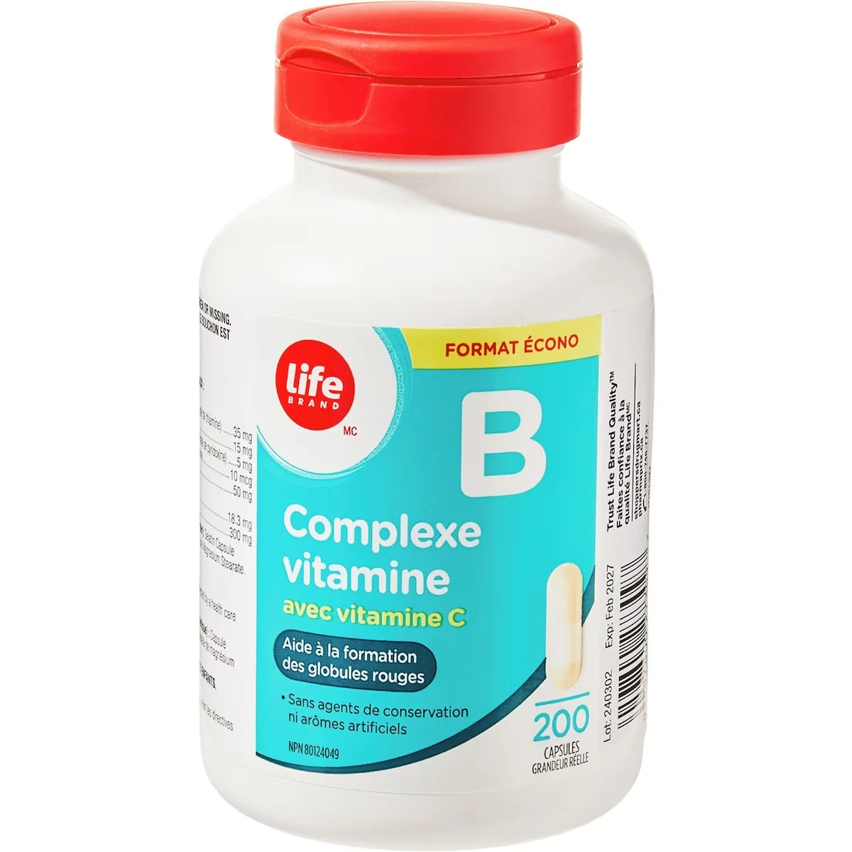 Complexe de vitamines B avec vitamine C