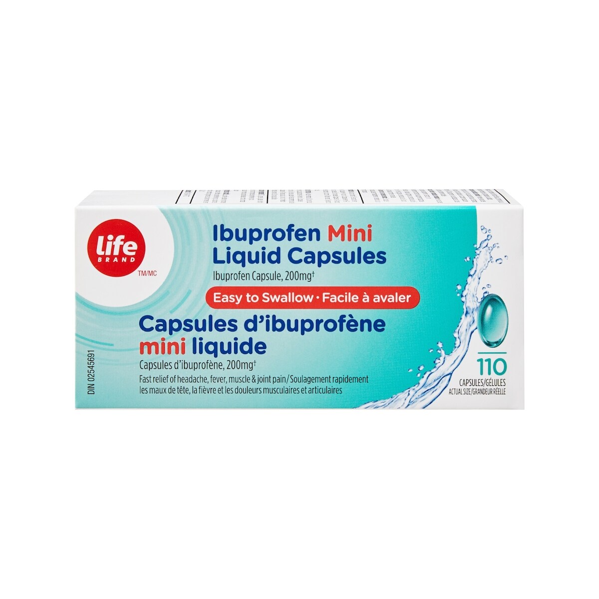 Capsules d’ibuprofène
mini liquide