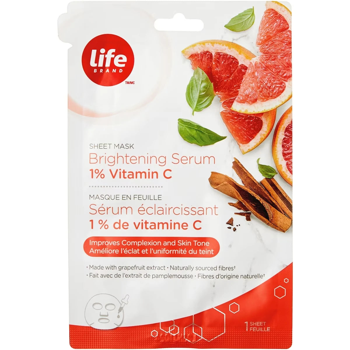 Brightening Serum 1% Vitamin C Sheet Mask