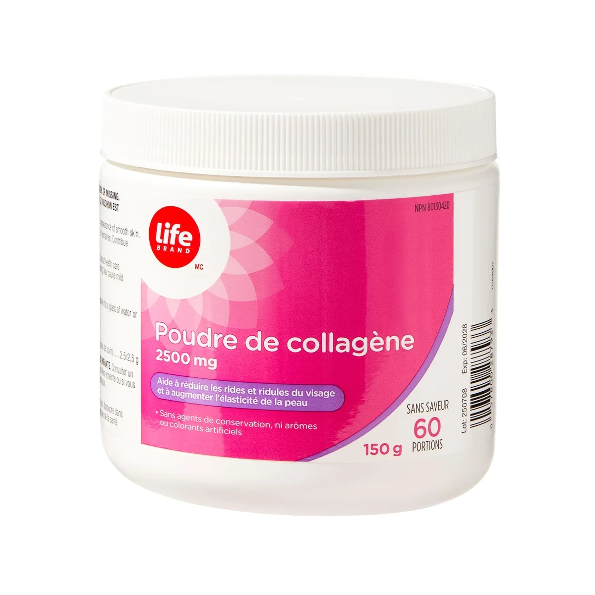 Poudre de collagène 
2500 mg