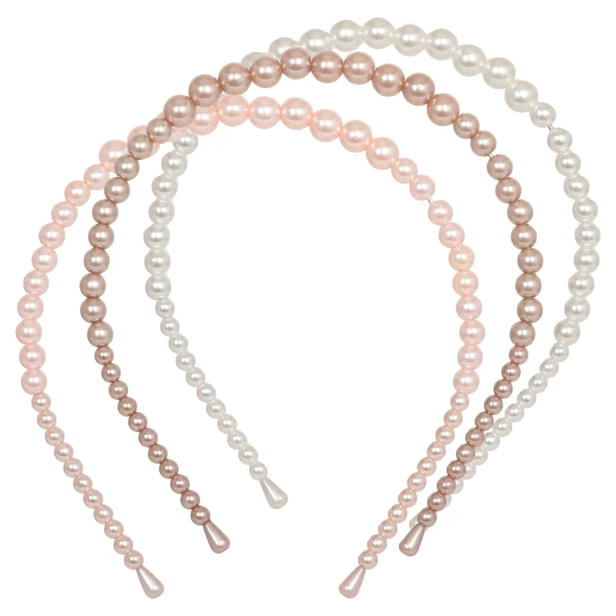 3pk Pearl Headbands