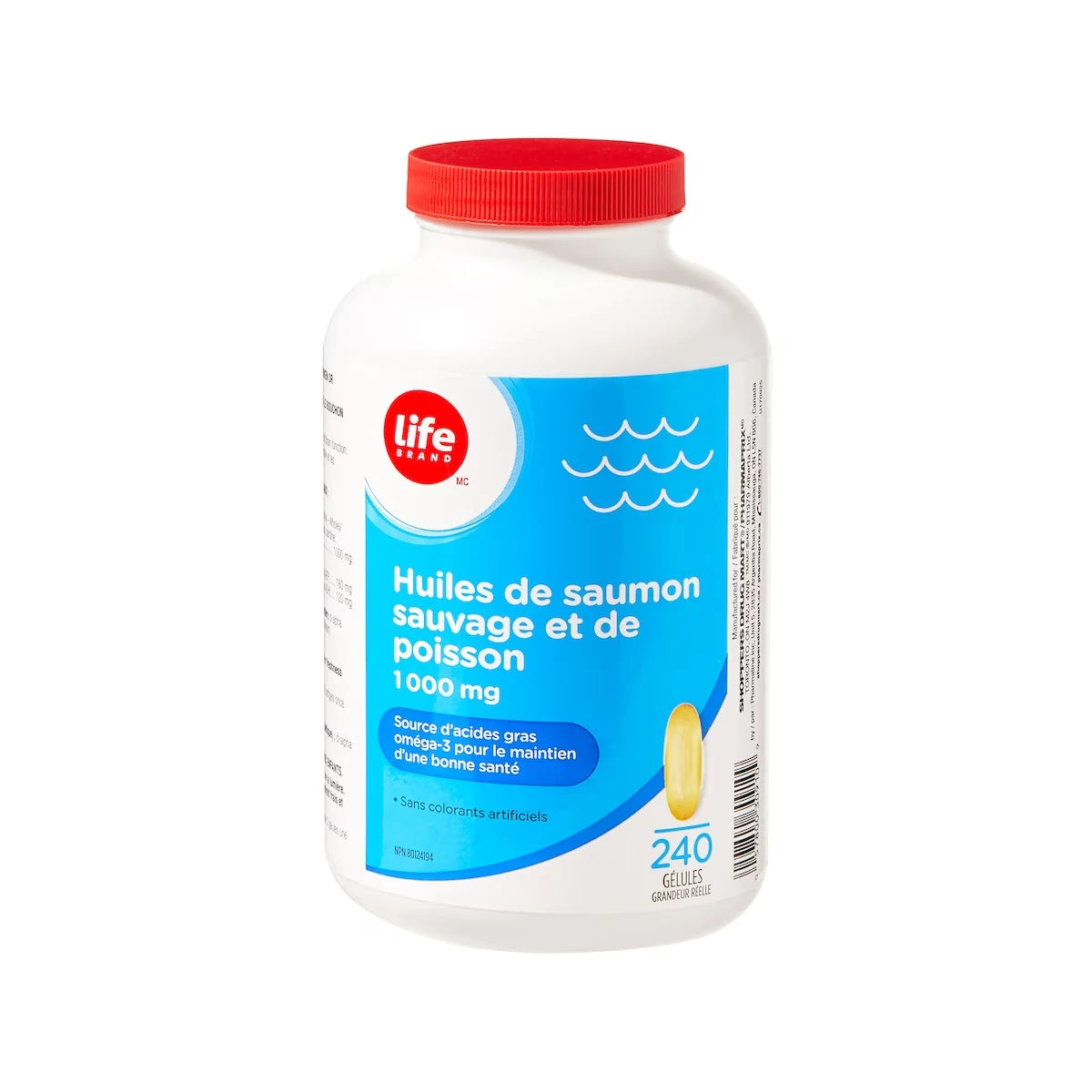 Huiles de saumon sauvage et de poisson 1000 mg