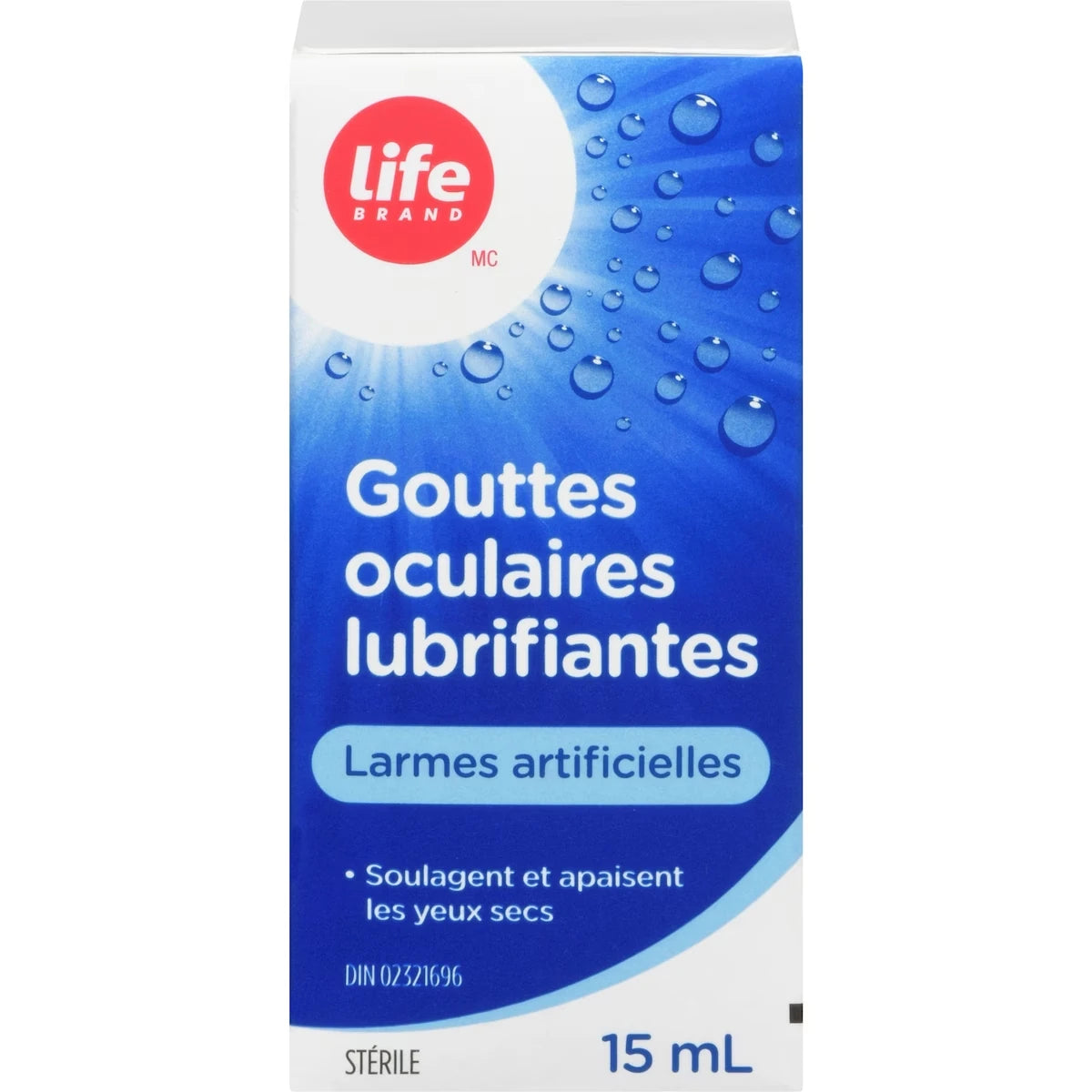 Gouttes oculaires lubrifiantes Larmes artificielles