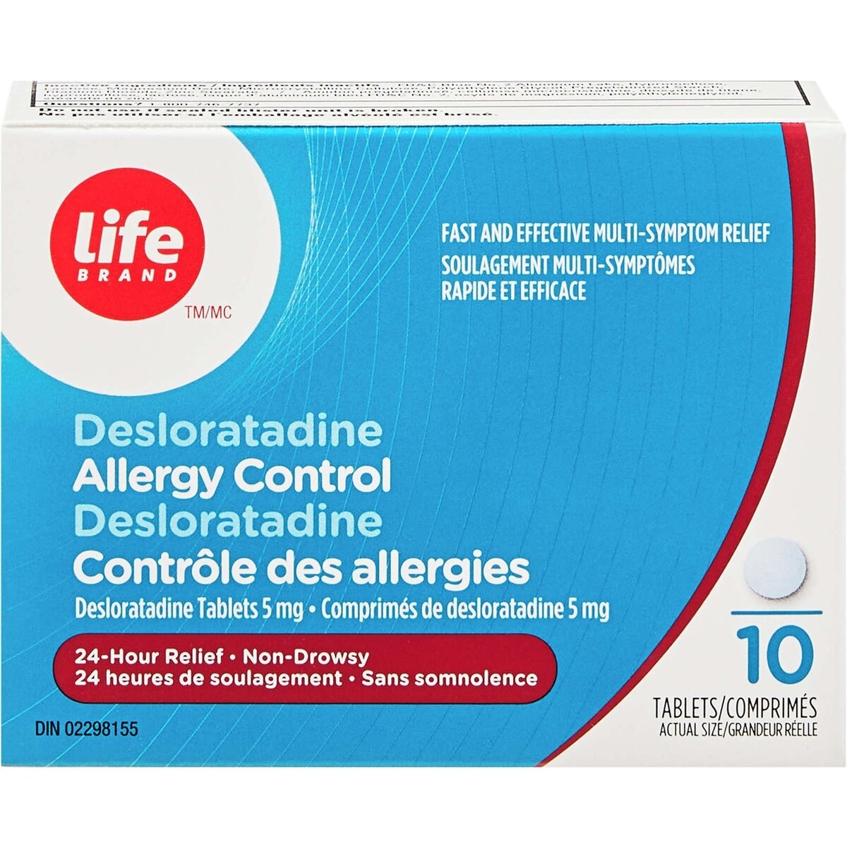 DESOLORATADINE CONTRÔLE DES ALLERGIES
Comprimés de desloratadine 5mg