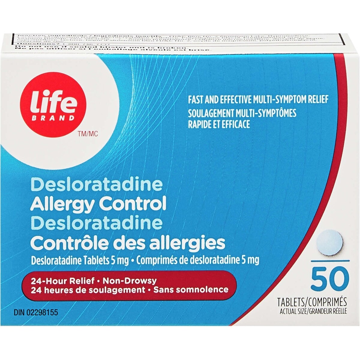 DESOLORATADINE CONTRÔLE DES ALLERGIES
Comprimés de desloratadine 5mg