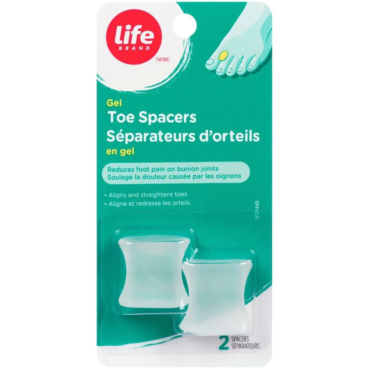 Séparateurs d’orteils en gel