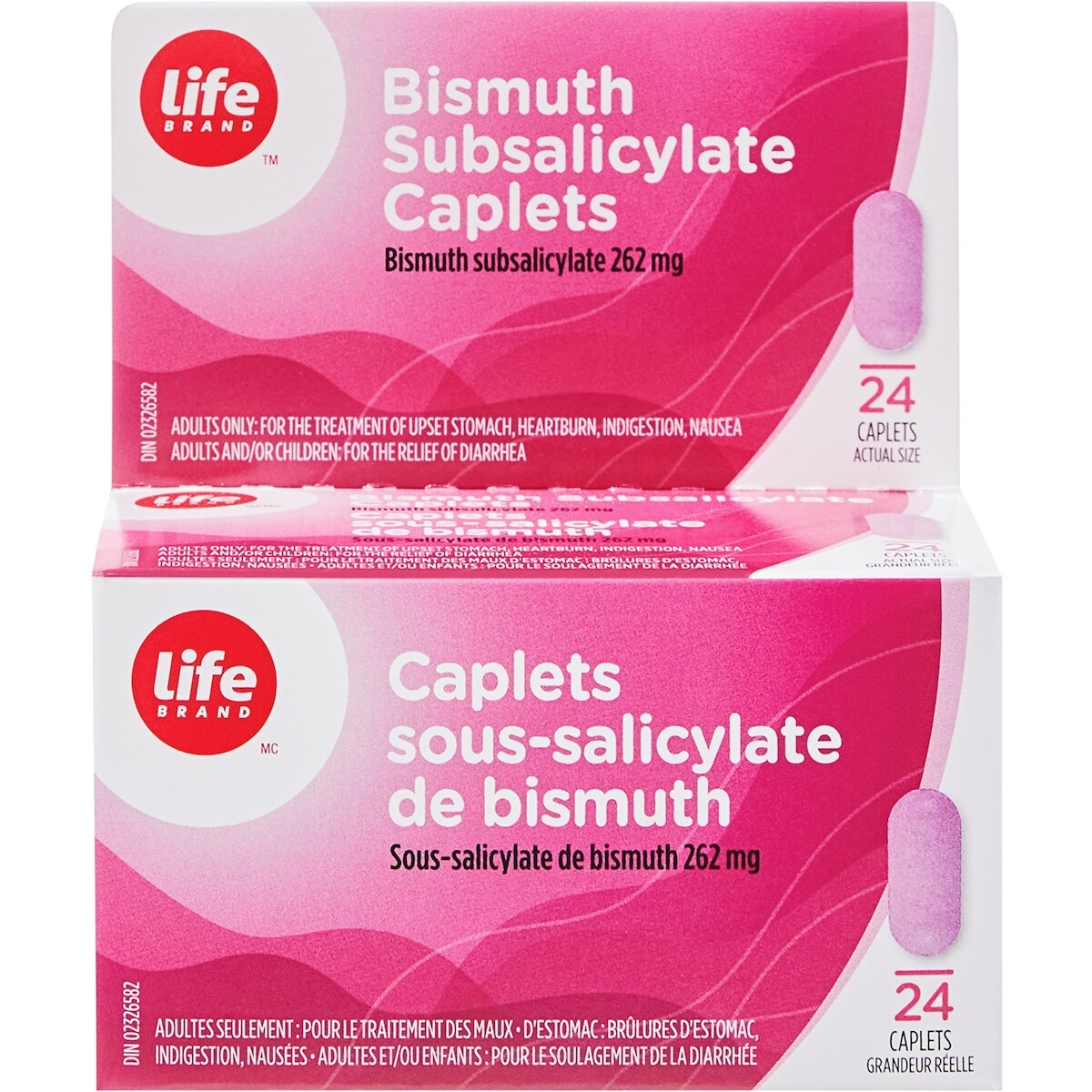 Bismuth, Sous-salicylate de bismuth, caplets