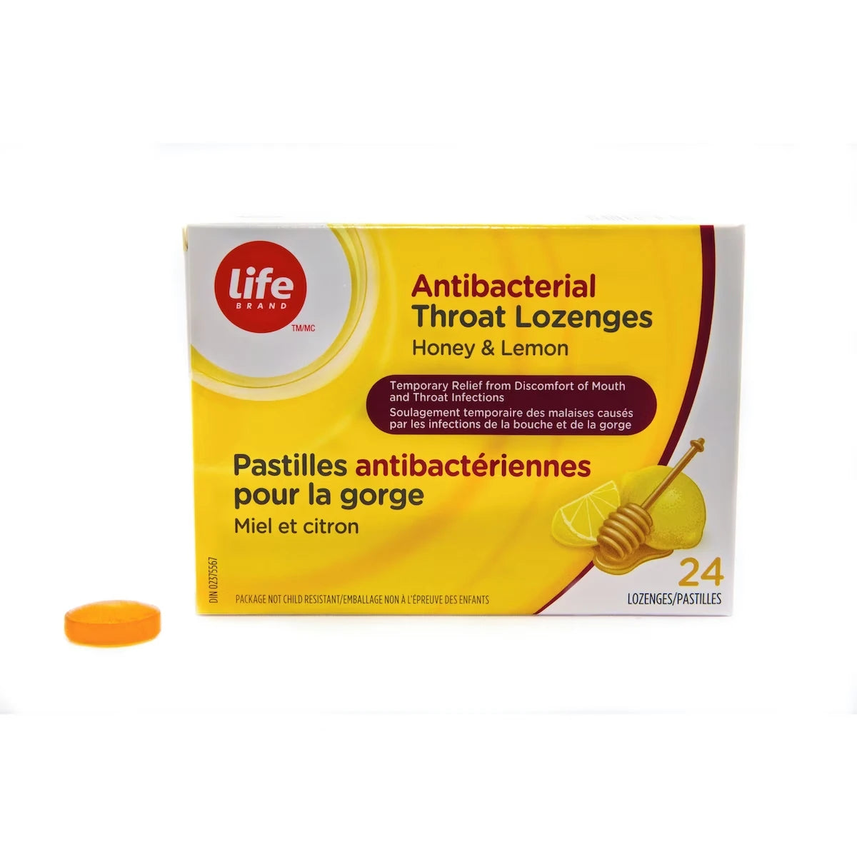 Pastilles antibactériennes pour la gorge