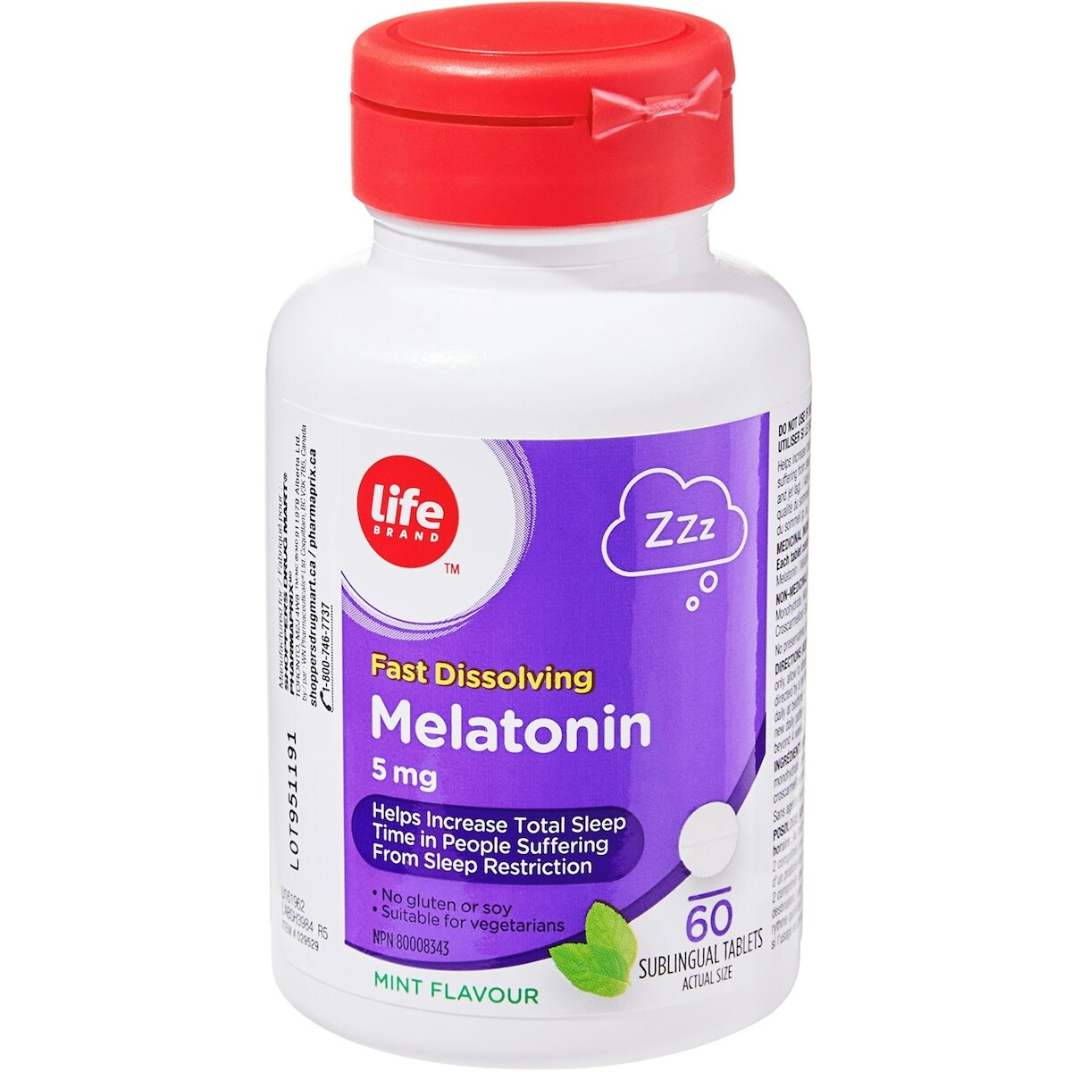 Mélatonine 5mg Dissolution rapide