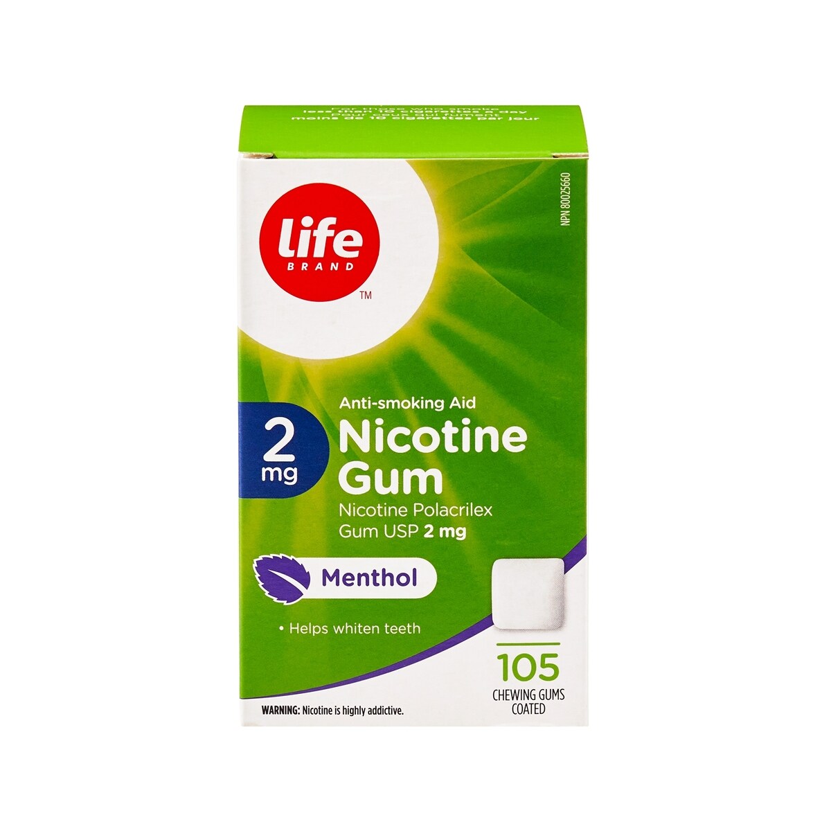 LB Gomme de nicotine Frissons de menthe 2mg