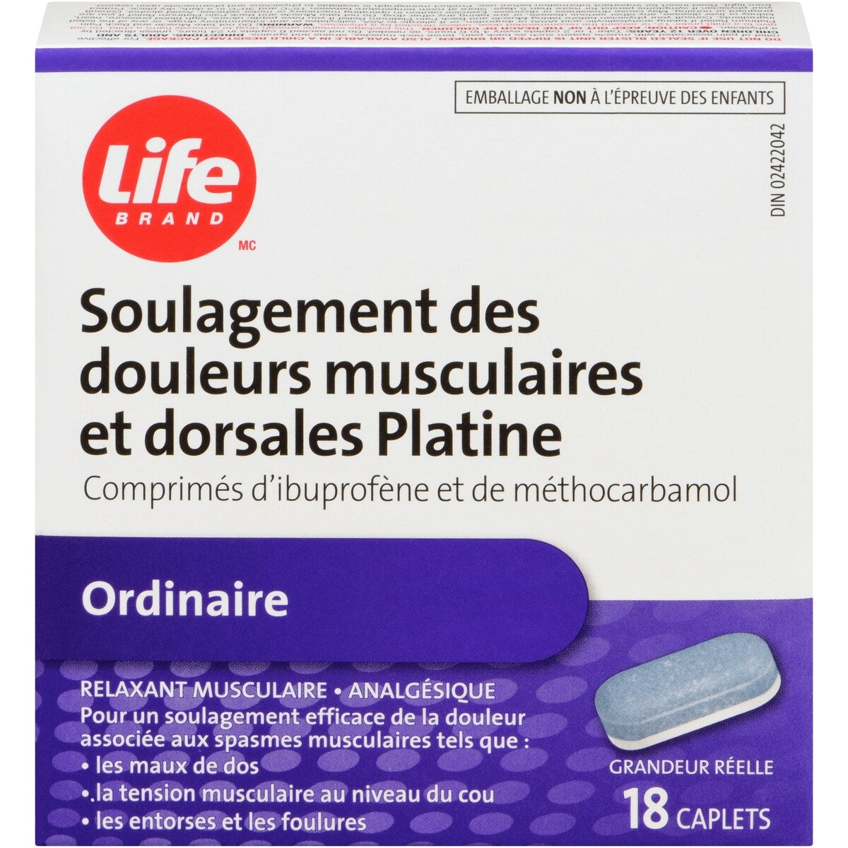 Soulagement des douleurs musculaires et dorsales Platine