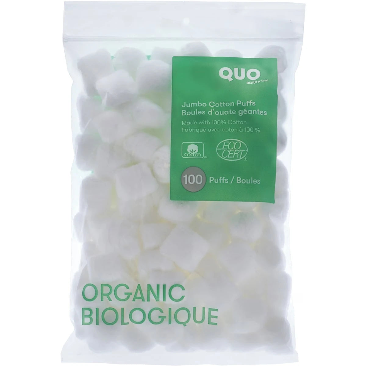 Certified Organic-Jumbo Cotton Puffs