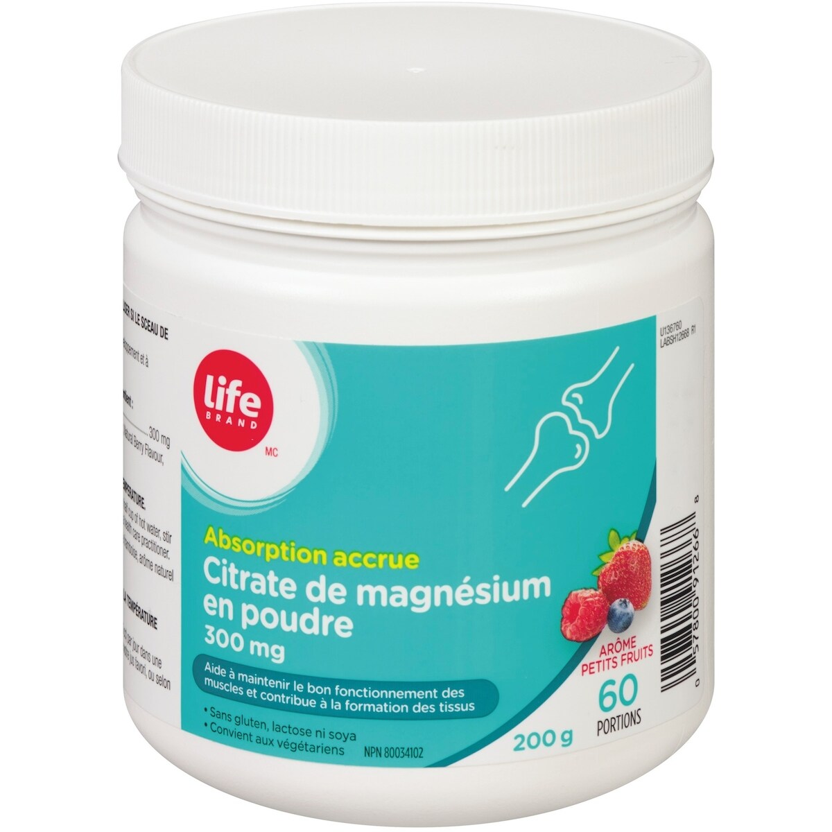 Citrate de magnésium en poudre 300mg