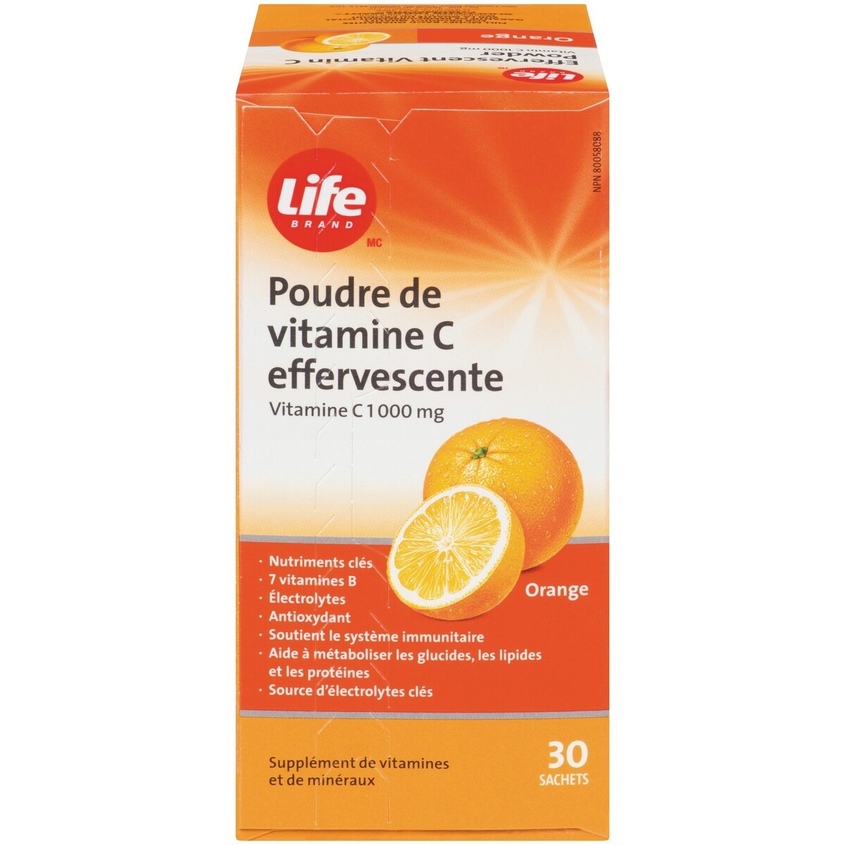 Poudre de vitamine C effervescente