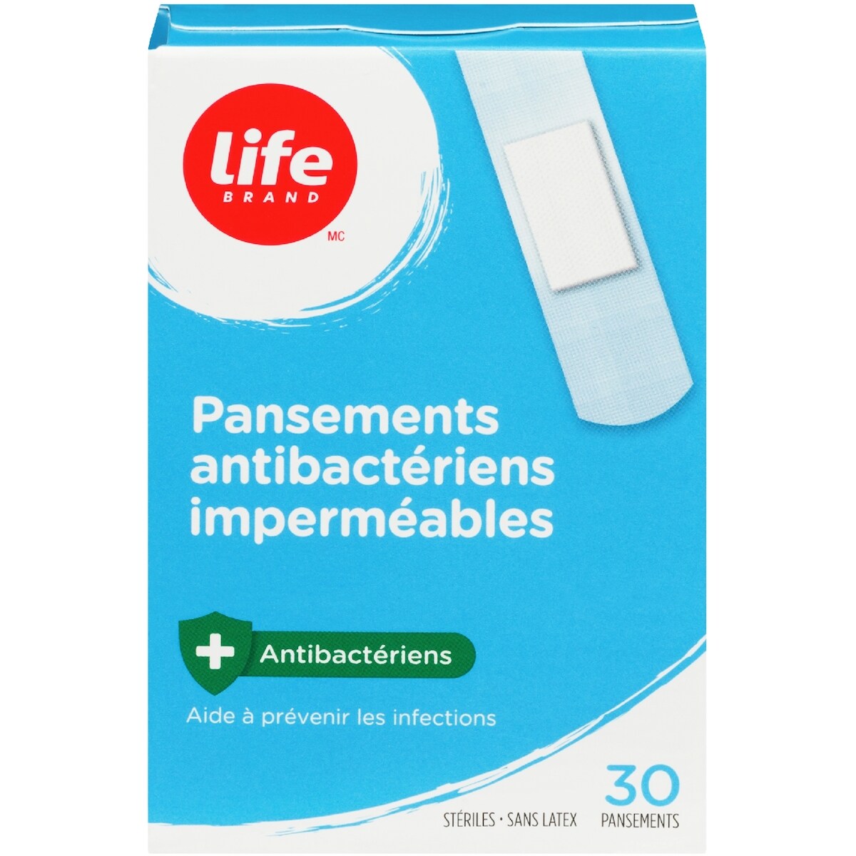 Pansements antibactériens imperméables
