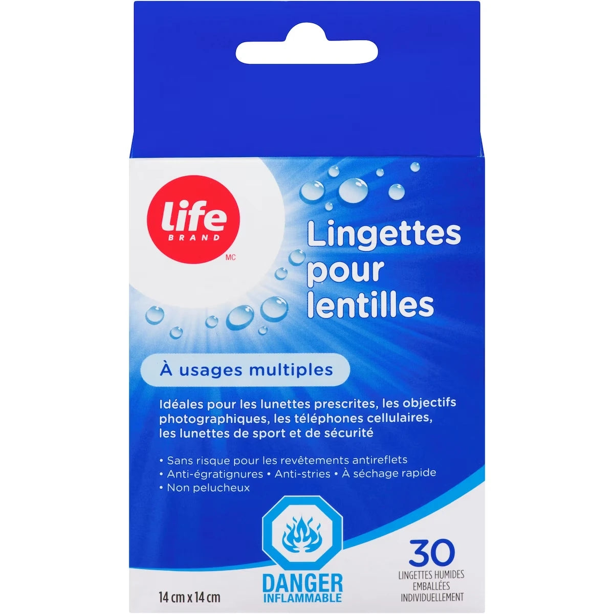 Lingette pour lentilles